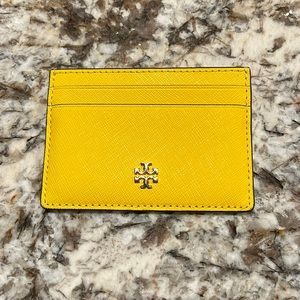 Tory Burch Yellow Card Case